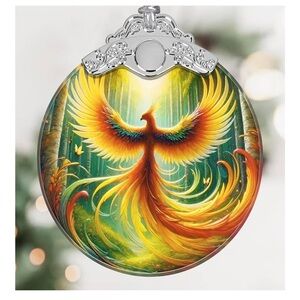 Vibrant Phoenix Christmas Ornament